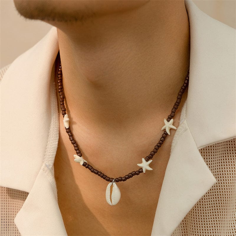 Collier Coquillage Surfeur