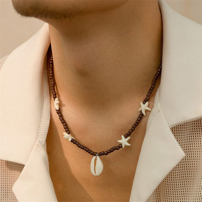 Collier Coquillage Surfeur