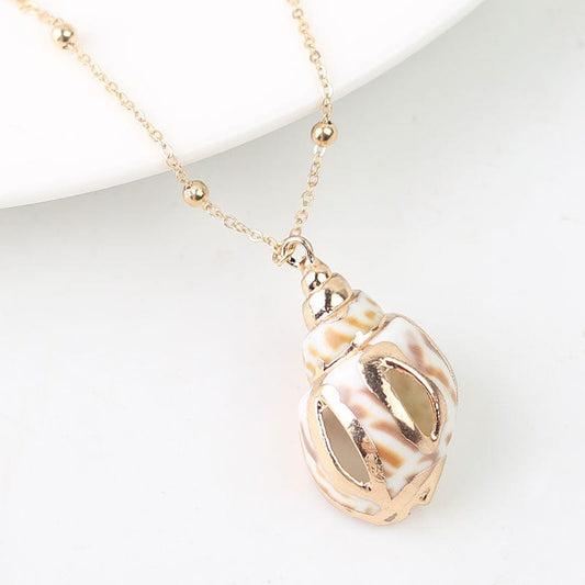 Collier Pendentif Vrai Coquillage