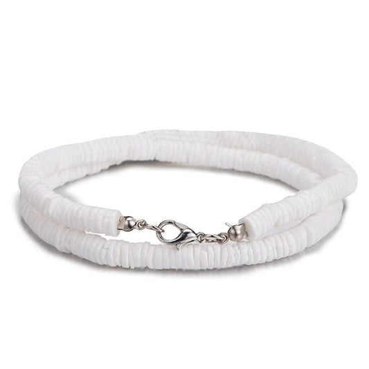 Collier Surfeur Blanc