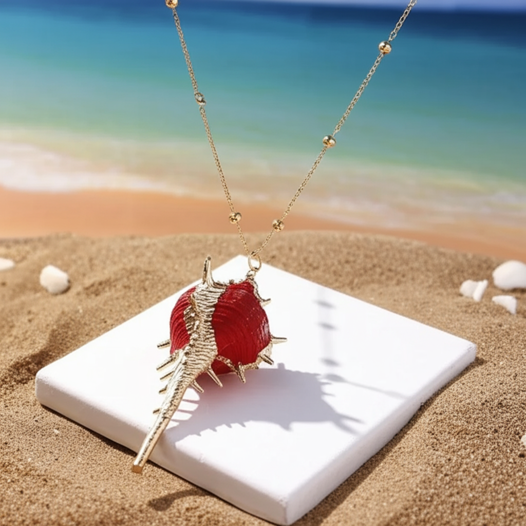 Collier Coquillage Tunisie Pendentif