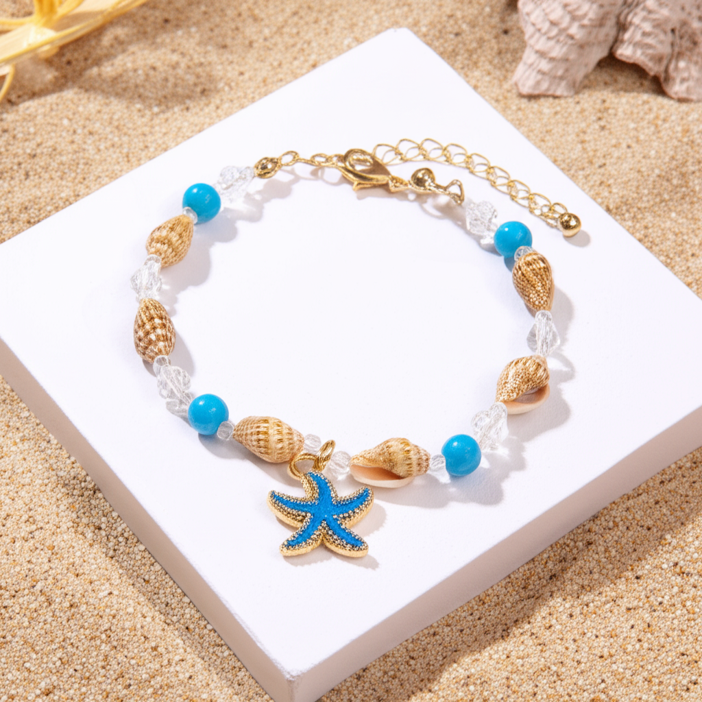 Bracelet Coquillage Étoiles de Mer