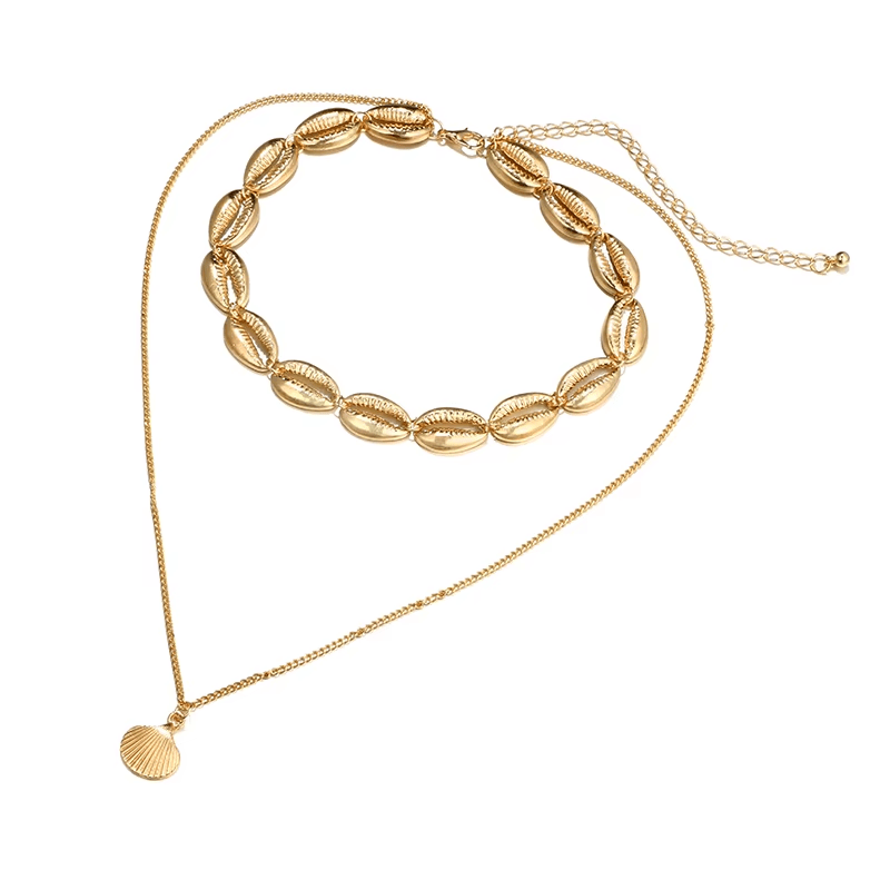 Ras de Cou Coquillage Pendentif Or